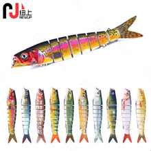 5 Pcs jointed swimbait Hard Swimbaits Fresh Water Bass Swimbait Tackle Gear