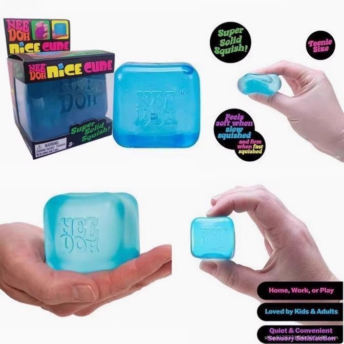 Needoh Nice Cube Maltose Stress-Relief Cube Slow Rebound Squishy Toy Cross-Border Hot-Selling Stress-Relief Gadget