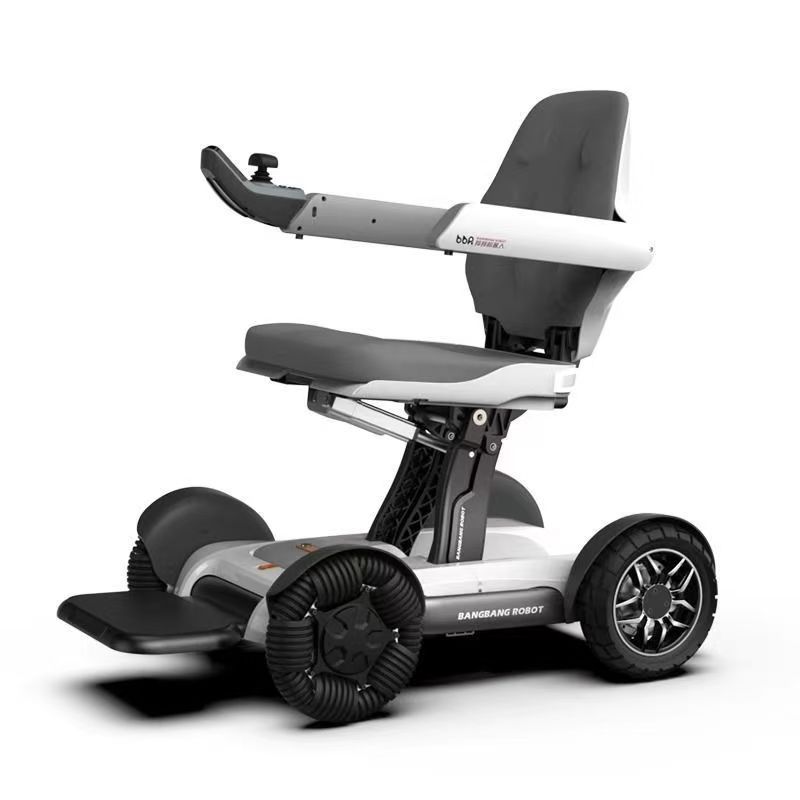 Overseas Door-To-Door Mobile Remote-Controlled Automatic Folding Electric Wheelchair Electric Vehicle Disabled Wheelchair Four-Wheel Mobility Scooter