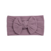 Soft nylon children's hair accessory with bow, headband, scarf, European style, no hair damage