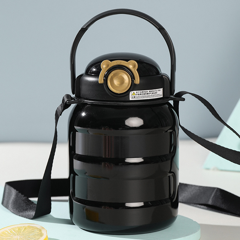 Botella deportiva de vacío aislada de gran capacidad, de acero inoxidable 316 de grado alimenticio, moderna, para estudiantes y niños, con gran capacidad, al por mayor.