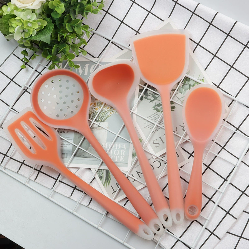 Заводская поставка силиконового шпателя бытовой антипригарный шпатель может быть настроен ЛОГОТИП цветной бытовой шпатель для приготовления пищи