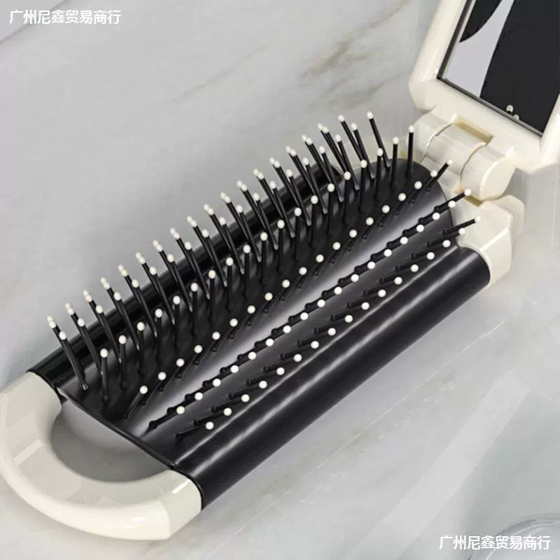 Handheld brush, folding small soft heel, air bag, mirror