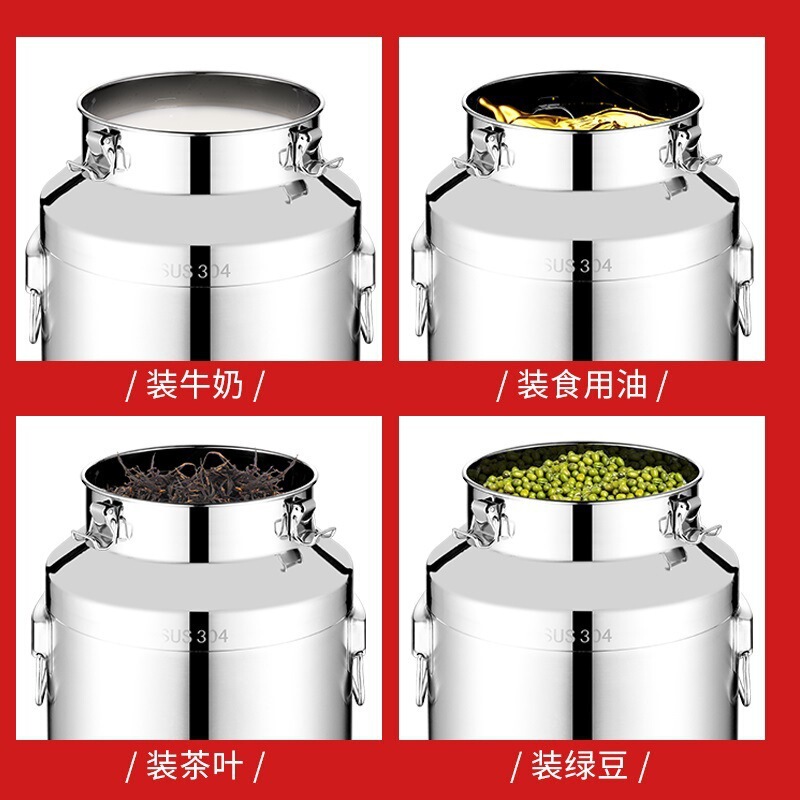304 ステンレス鋼 10 バンドワインバレルオイルバレルミルクバレル厚みのある食用 0 落花生油密封缶蛇口斤 50|undefined