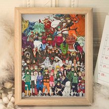 火影忍者动漫同款桌面相框摆件饰品鸣人送朋友同学生日礼物装饰画