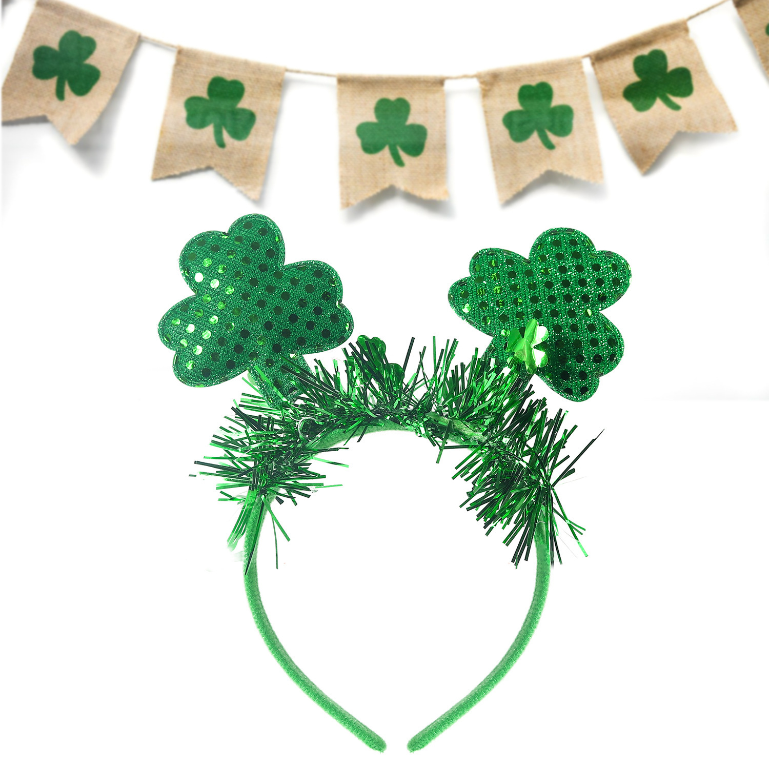 Nuevo cross-border irlandés día de San Patricio Fiesta de carnaval tribol decoración toque