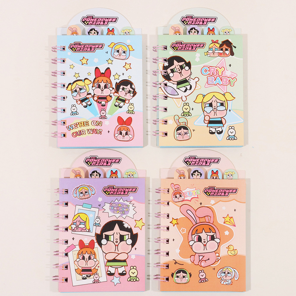 Rabbu A7 libro de bobina de flip-up lindo estudiante portátil cuaderno de mano horizontal cuaderno portátil para estudiantes de primaria