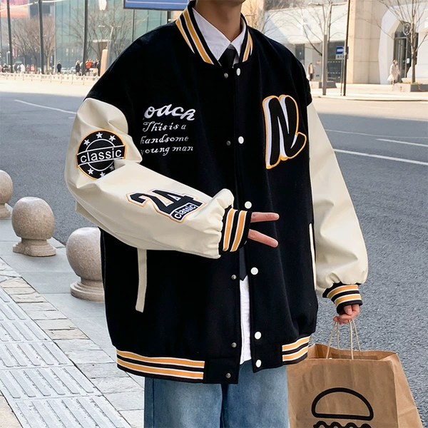 Black jacket, with embroidery