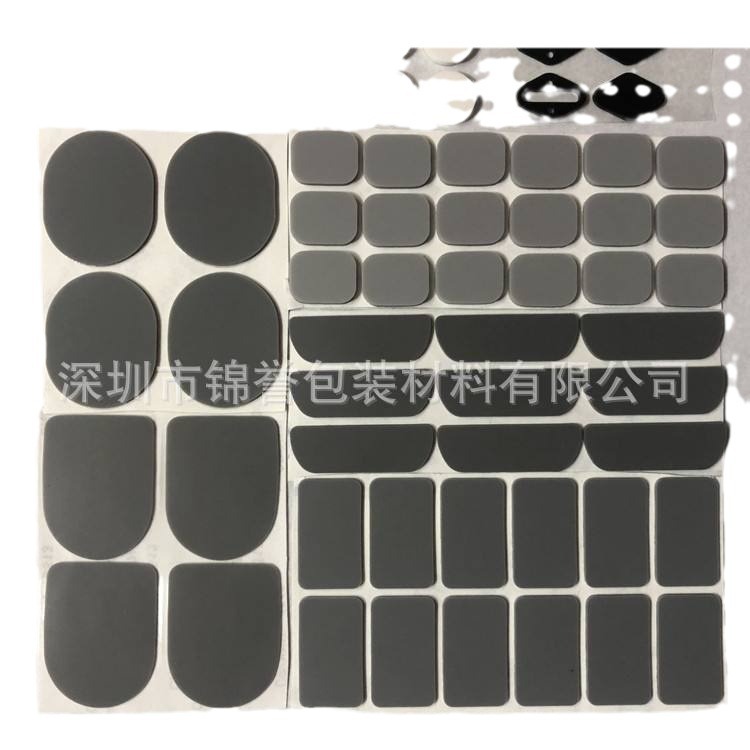 厂家专业 高温硅胶脚垫 透明硅胶背胶脚垫 批量生产 质优价廉