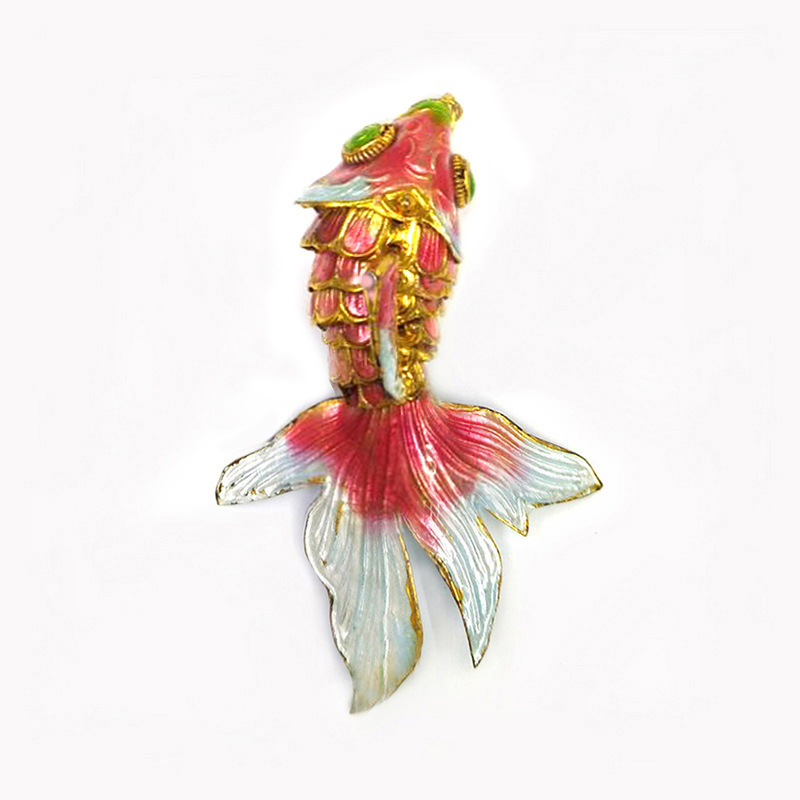 Goldfish Pattern All Seasons Season Plating Design 1 Piece 75mm Copper Goldfish Pendant Pendant