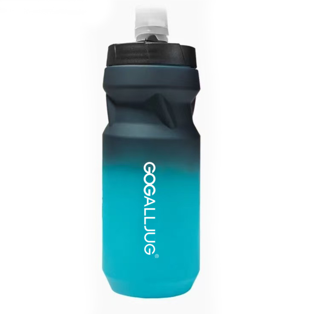 Botella de agua deportiva personalizada fitness al aire libre taza de agua deportiva de plástico portátil de gran capacidad botella de agua para ciclismo de montaña