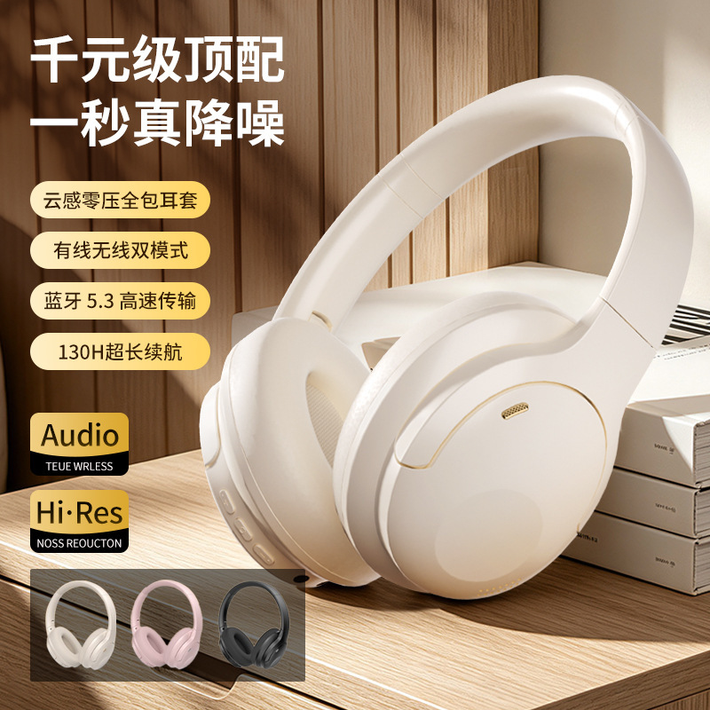 2026 New Model Private Design Wireless Over-Ear Bluetooth Headphones with Noise Reduction, Ultra-Long Battery Life, Stereo Sound, Low Latency, Cross-Border 2026 New Model Private Design Wireless Over-Ear Bluetooth Headphones with Noise Reduction, Ultra-Long Battery Life, Stereo Sound, Low Latency, Cross-Border