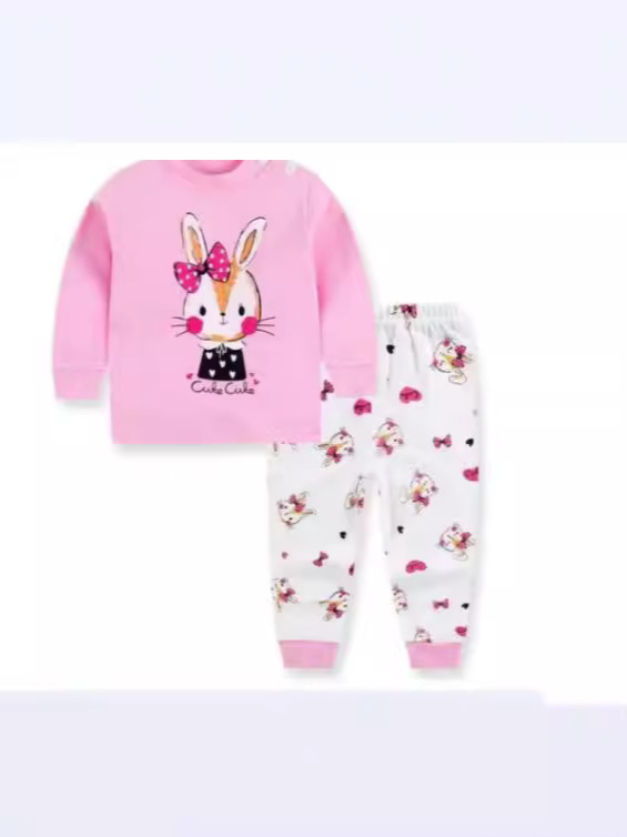 Nueva Ropa Infantil 2025, Conjunto de Ropa Interior Infantil Estilo Coreano para Niños Pequeños y Medianos, Ropa y Pantalones de Otoño, Pijamas para Bebés, Ropa para el Hogar, Venta al por Mayor