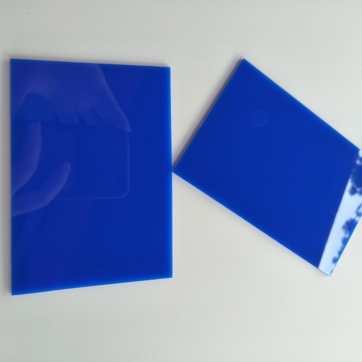 PC耐力板蓝色砸不烂韧性好可做雨棚阳光板 3MM长度无限可定