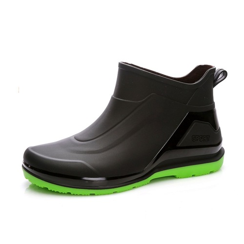 New fashion rain boots for men, trendy short rain boots, waterproof and non-slip, kitchen take-out water shoes, thick-soled overshoes, fishing rubber shoes