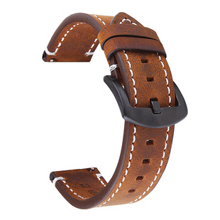 Crazy Horse Leather Watch Strap Retro 20Mm22Mm Genuine Leather Watch Strap Quick Release Cross-Border Hot Selling Spot Wholesale