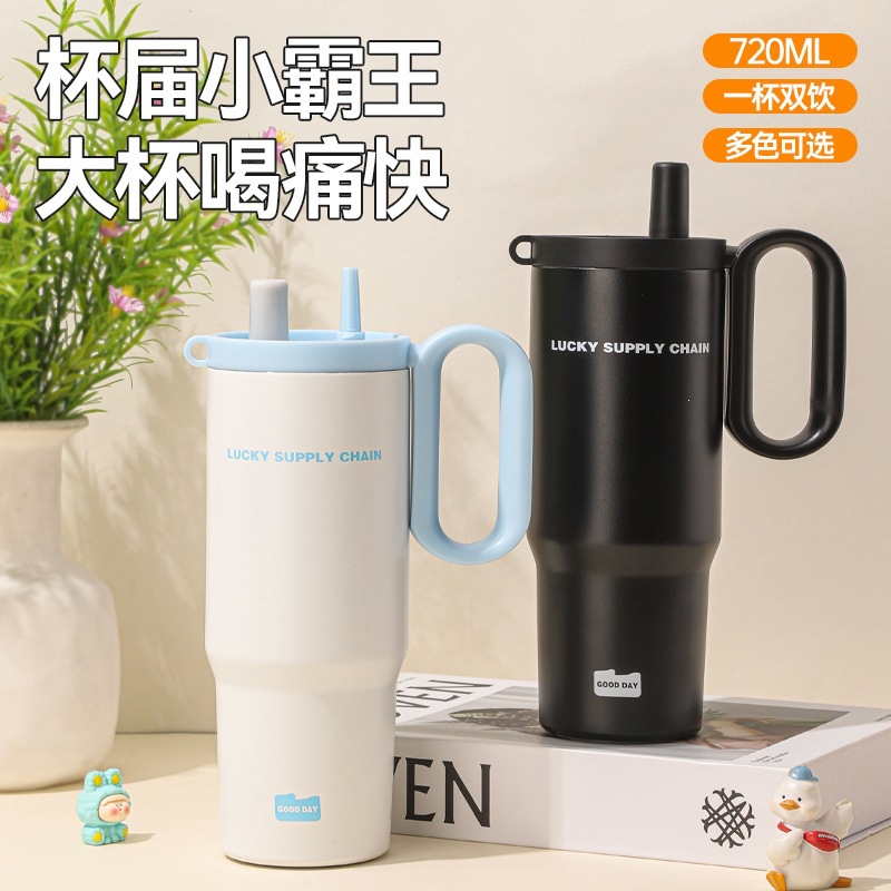 Taza de automóvil de gran capacidad portátil de acero inoxidable 316 taza de aislamiento térmico de alta calidad manejo de taza de hielo