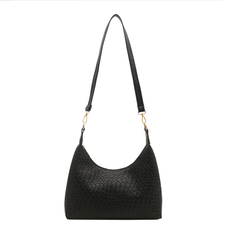 Moda popular tejido de cercanías 2025 nueva gran capacidad diseño casual simple axila bolso portátil