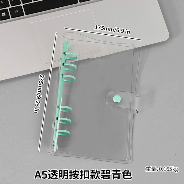 A5 transparently press the deduction blue color