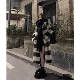 加厚长款呢子大衣女毛呢外套秋冬季韩系小个子高级感赫本风日式英