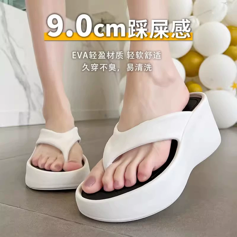 Удобные мужские и женские шлепанцы Mesh Flip-Flops, пляжные тапочки на платформе, модная сетчатая верхняя часть, размер 35/36–39/40