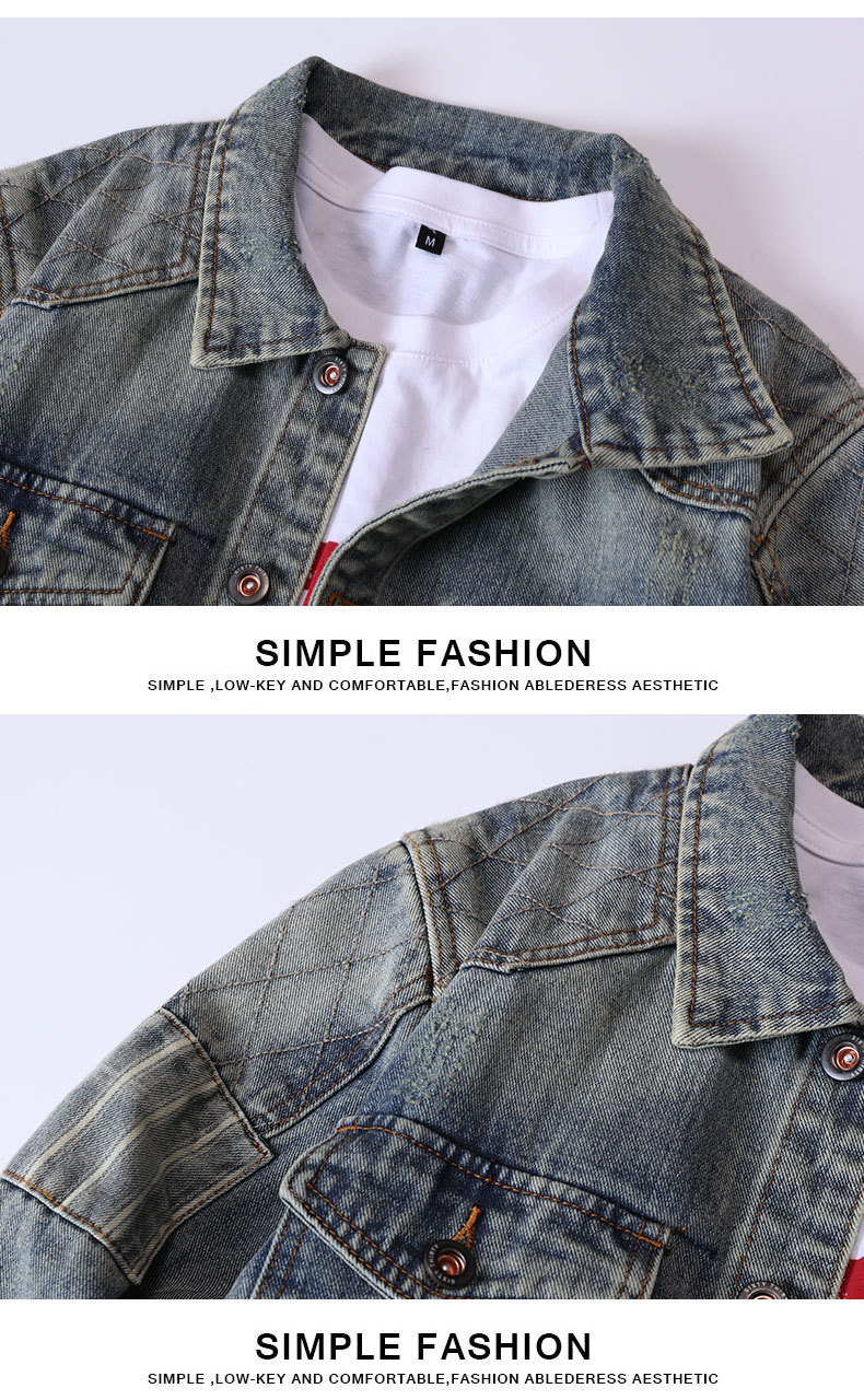 Men's Denim Jacket American Retro Embroidered Motorcycle Style_voghion.com