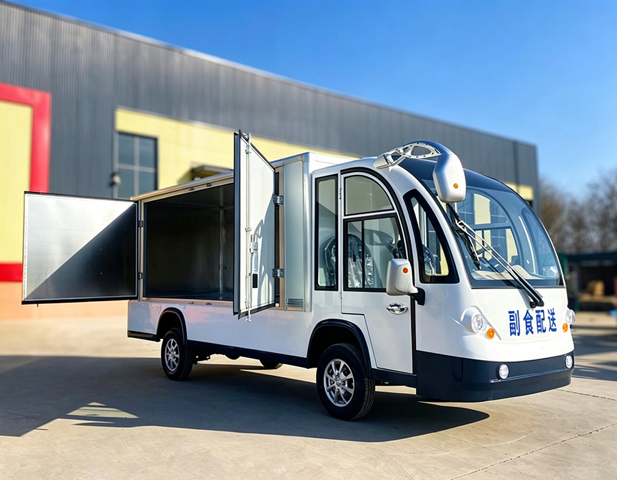 Electric Truck for Factory Grounds, Heavy-Duty Cargo Transport, Logistics, Security, Sanitation, Mini Electric Truck, Freight Vehicle