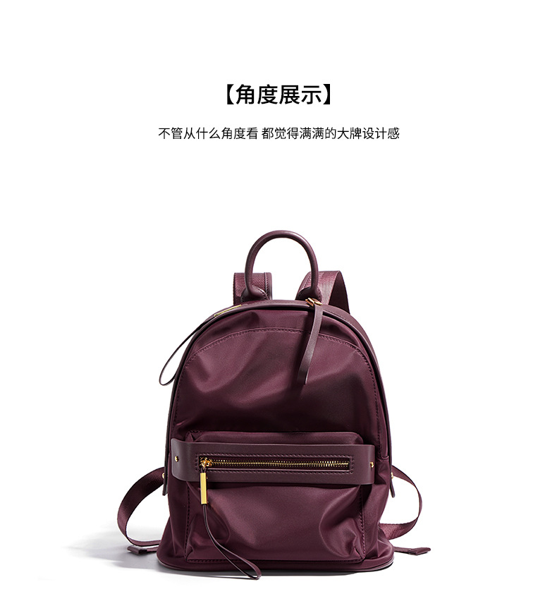 Title 6, Mochila Casual Feminina de Couro Bovino e Nylon...