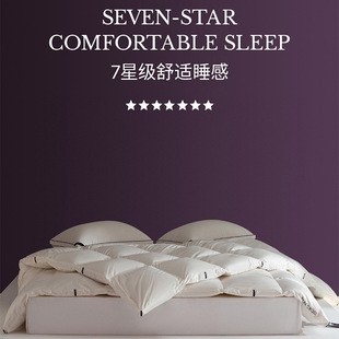 Hungarian Royal Family's 95 Goose down Quilt | Seven-Star Hotel American Pima Cotton Anti-Feather Silent Large White Goose down