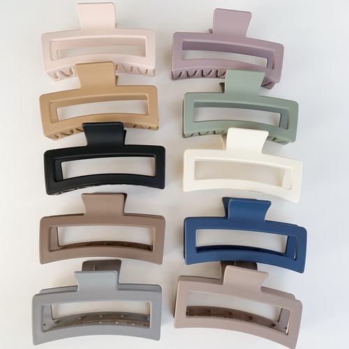 Morandi color clip, simple temperament shark clip, sweet girly style Korean style hair clip for the back of the head wholesale