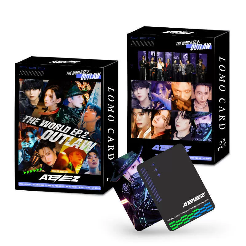 Spot 3R большая карта Ateez звезда вокруг 30 двойной стороны LOMO карта новый альбом фото карта поздравительная карта