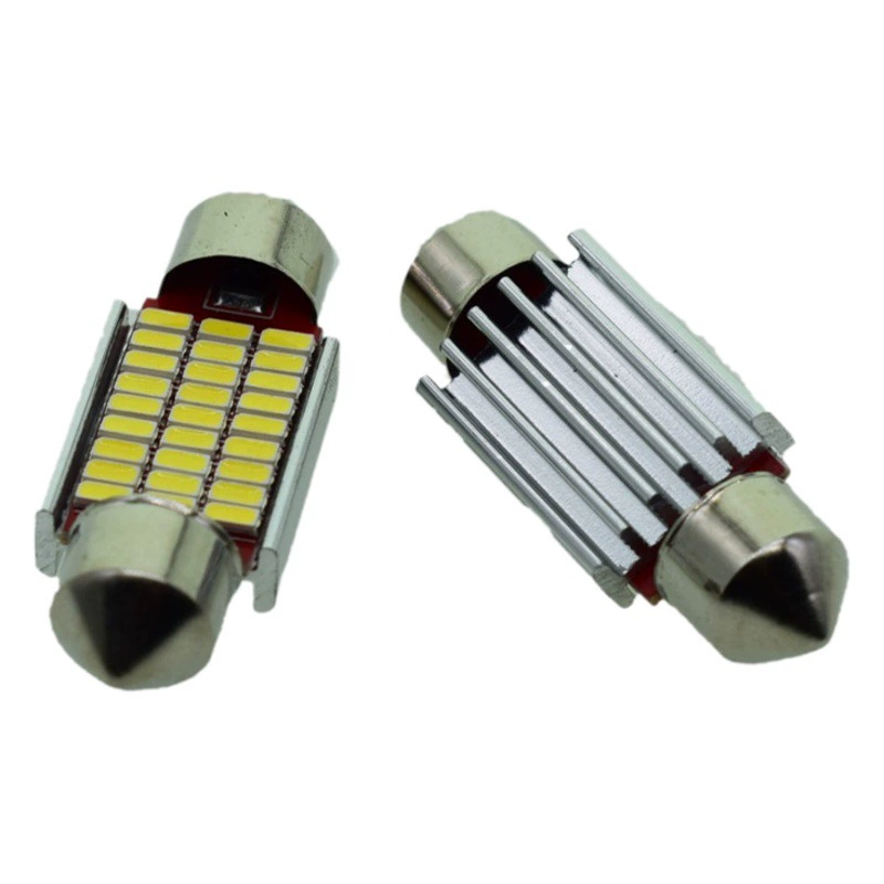 Автомобильный светодиодный светильник на крыше декодирование 3014 18 ламп 27 ламп 30 ламп 33 ламп 31-41 мм красная пластина двойные остроконечные огни