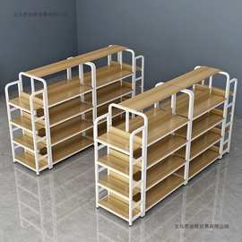 中岛柜双面超市货架置物架展示台展示架多层零食文具店化妆品展柜