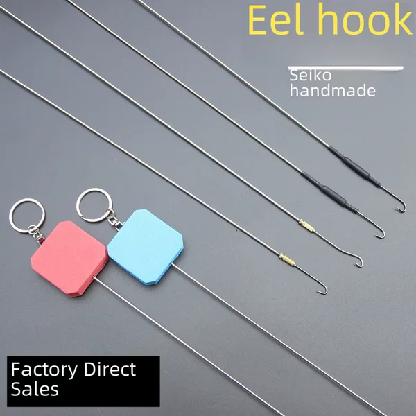 Monopterus Albus hook 360 degree rotatable Monopterus Albus hook long fish hook eel hook fishing Monopterus Albus lead Accessories Set lead Rod
