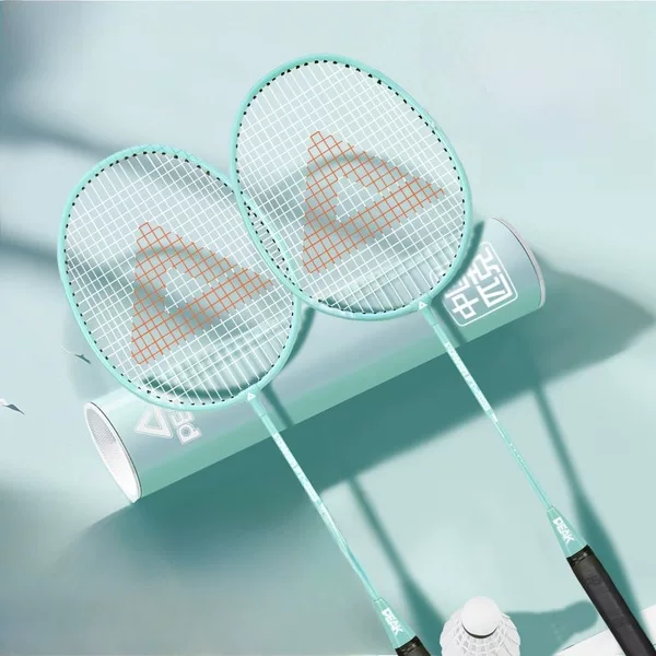 Peak genuine goods Badminton Racket Hit Resistant Double Beat Ultra Light Carbon Fiber Adult Children Professional Grade suit