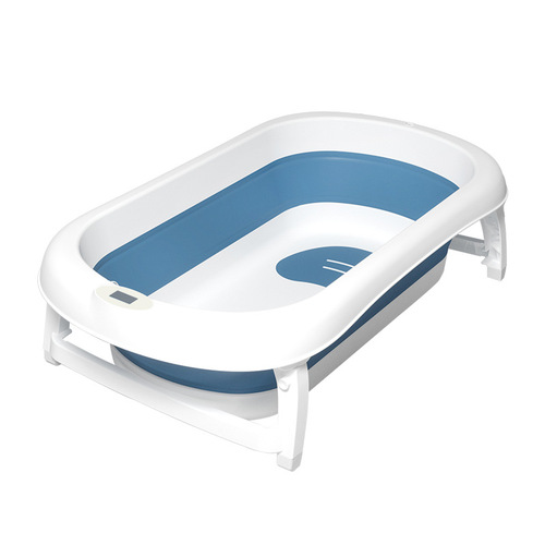 Baby Thickened Temperature-Sensing Bathtub for Children, Foldable Bathtub for Newborns, Large Size Washing and Bath Tub Accessories