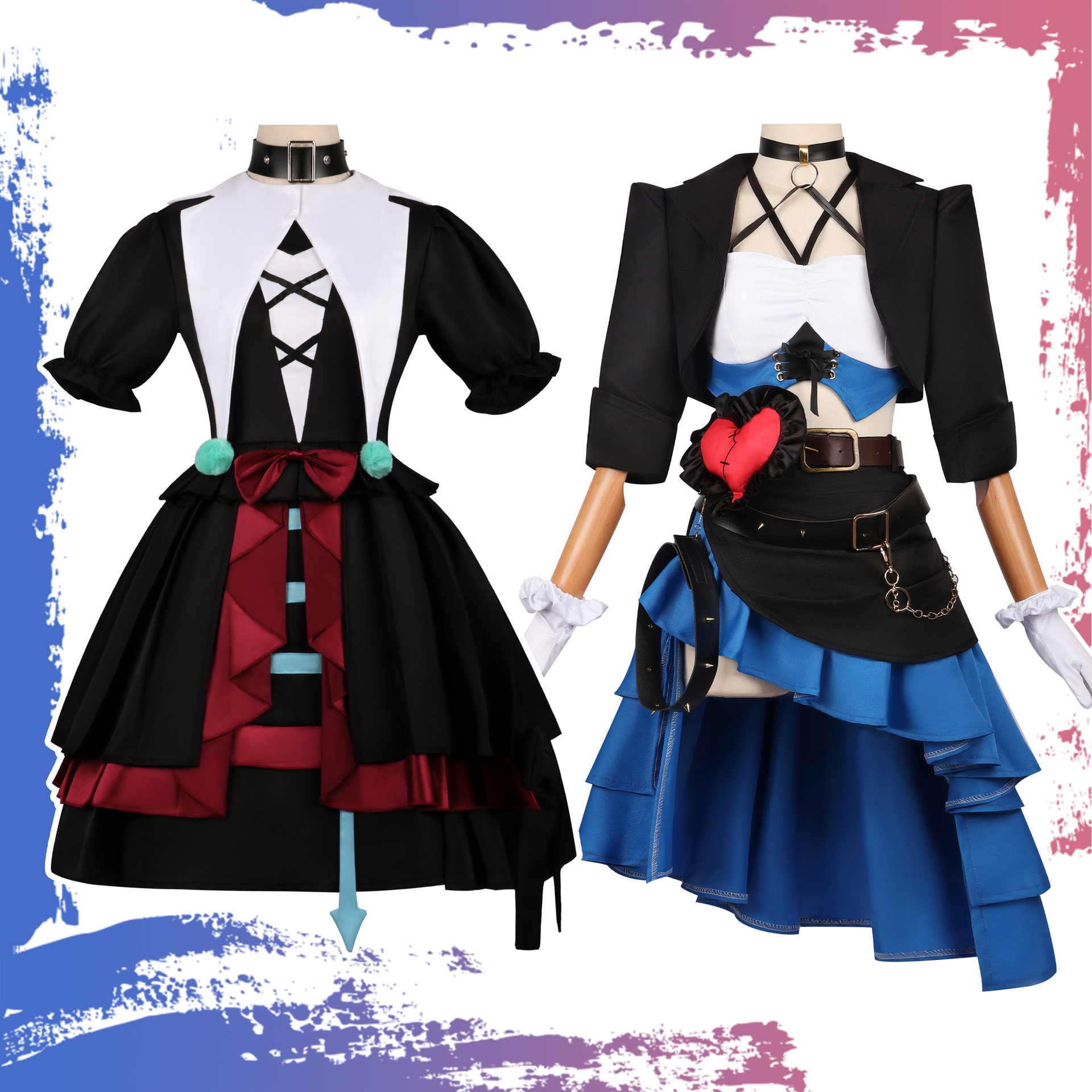 Identity V Collaboration Egg Party Stella the Silent and Irene the Magic Police Cosplay Costume for Adults and Children