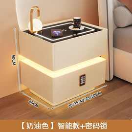 悬浮式智能床头柜简约现代轻奢风高级感卧室免安装床头柜