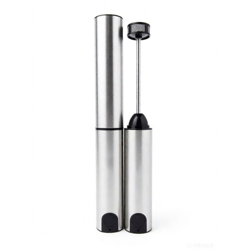 Three-Speed Adjustable Stainless Steel Milk Frother with Detachable Multi-Functional Mixing Head, Handheld Milk Frother and Mixer
