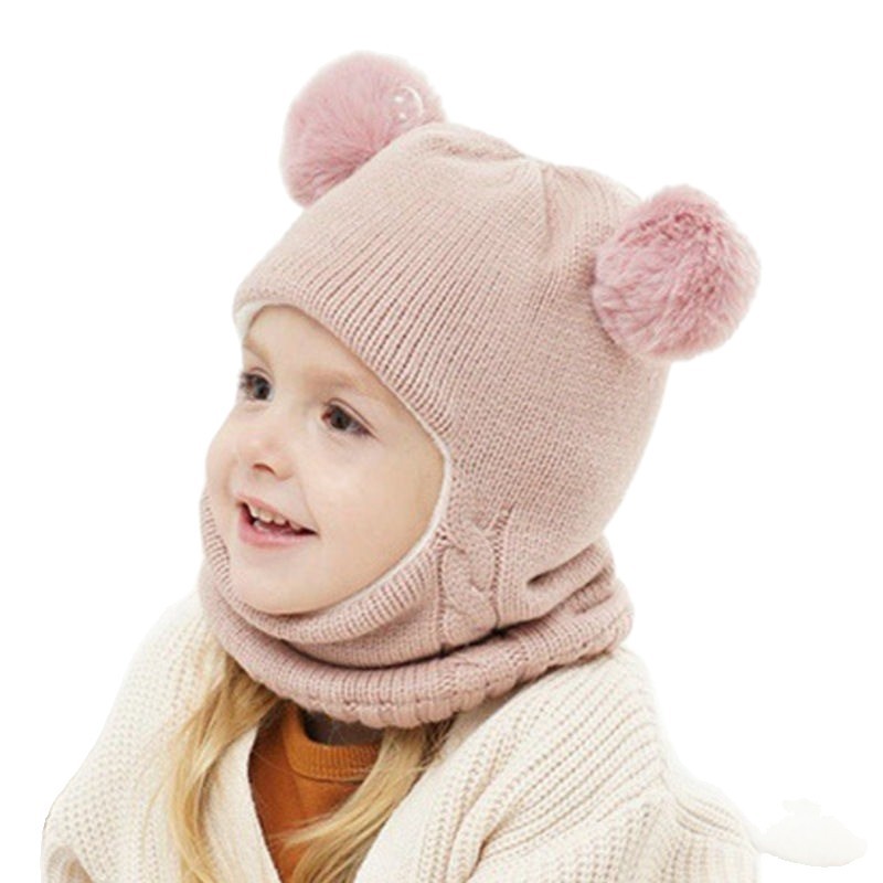 Gorro Integrado con Bufanda para Niños, Poliéster, Cubre Cuello, Térmico y Cortavientos, para Invierno image 6