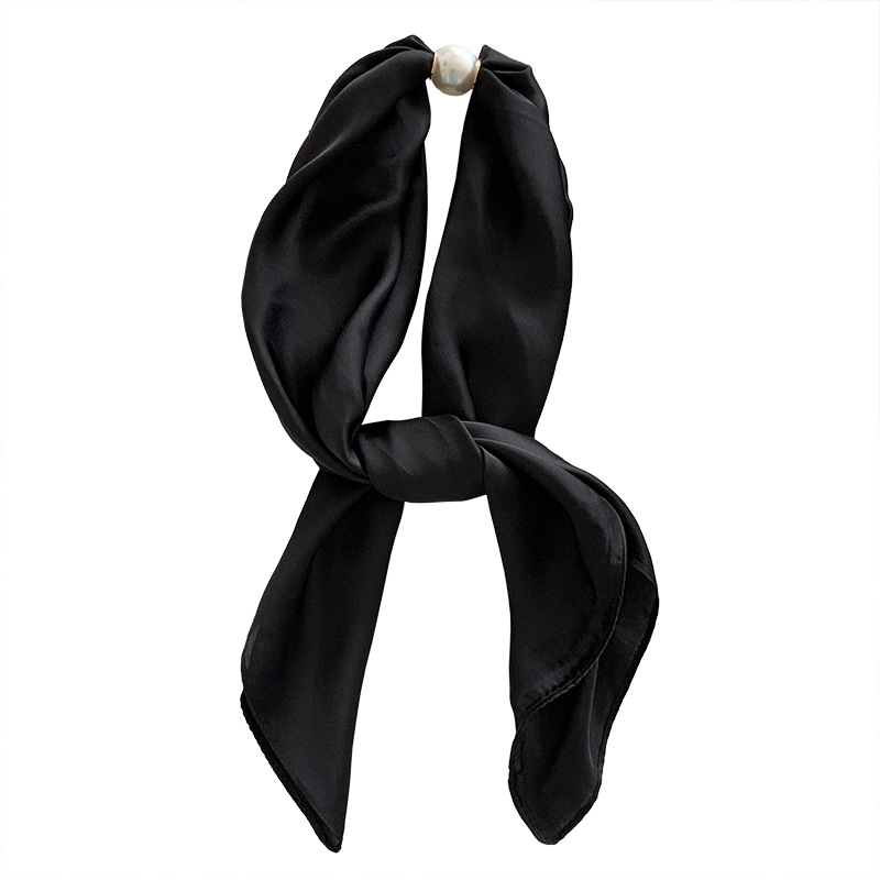 Bufandas de seda de alta calidad primavera y verano estilo europeo y americano patrón de impresión multipropósito seda simulada decoración bufandas de seda cinturón de pelo