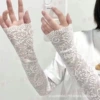 Lace sleeve [White]