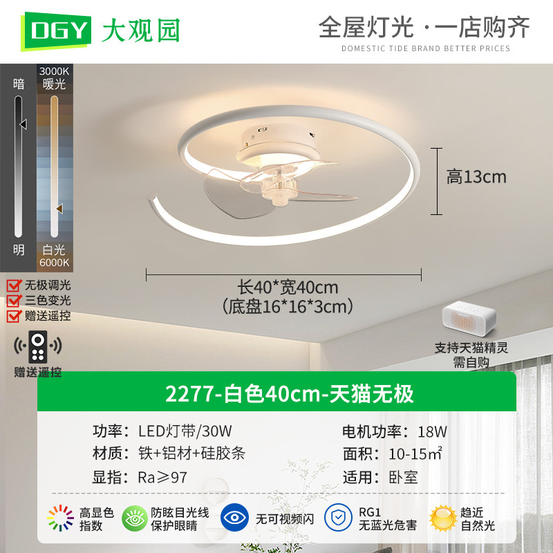 2277-Blanco 40cm Tmall No Pole - 30W - Espectro completo