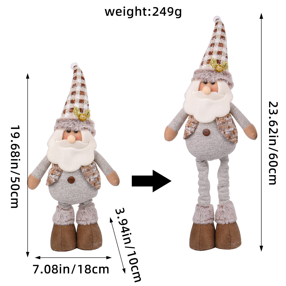 Muchas muñecas retráctiles de Navidad muñecas de nieve de Navidad muñecas de alce decoraciones