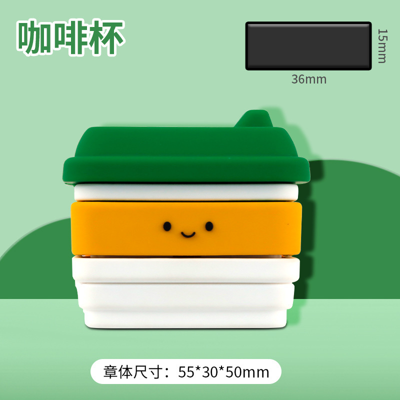 Epoxi muñeca de dibujos animados simulación alimentos niños nombre sello material al por mayor bebé entrada suministros Kindergarten