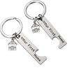 Moving a small gift stainless steel keychain Our first home 2024 cross -border jewelry