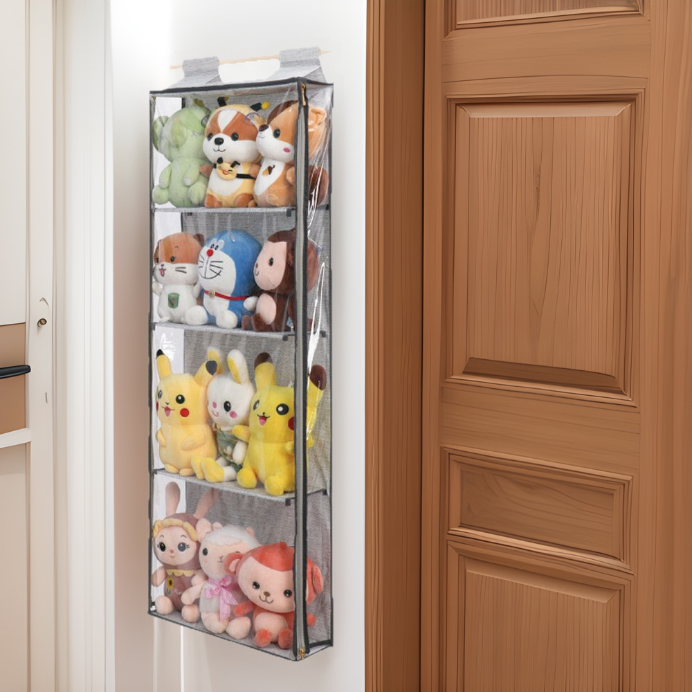 Fabric Door Rear Storage Hanging Bag Bag Storage Visual Sundries Finishing Wardrobe Door Upper Storage