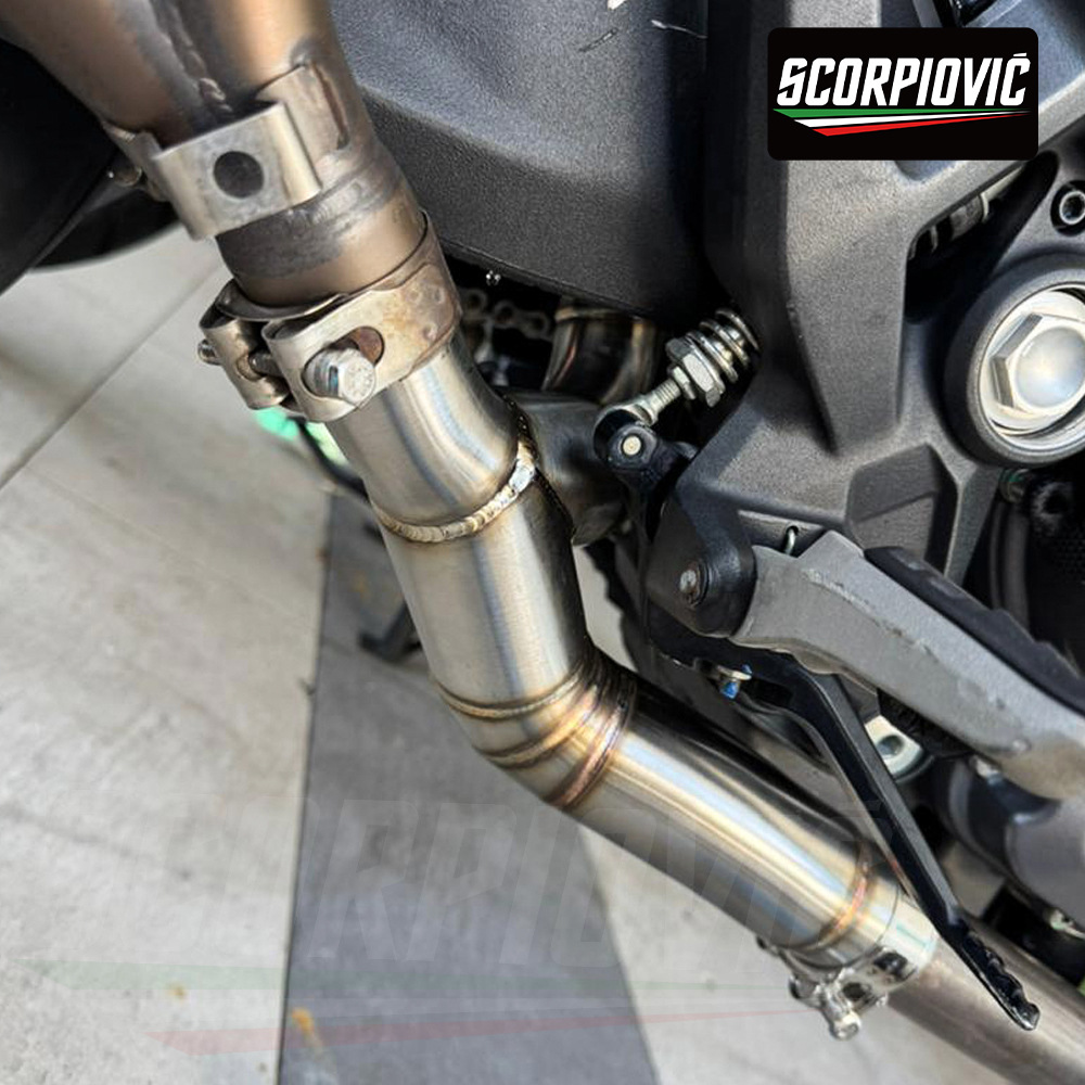 Motorcycle Exhaust Pipe Modification Monster 950 Monster 937 Titanium Alloy Middle Section 2021-2024 Non-Destructive Installation