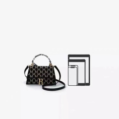 2024新款時尚百搭高顏值手提小方包 小香風R字母單肩斜挎包