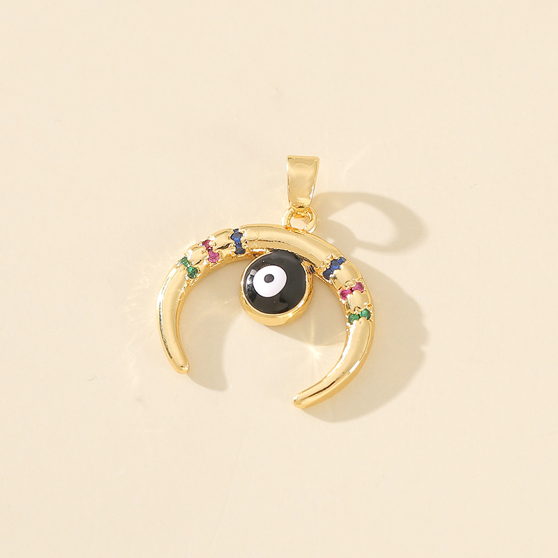 7g Weight Pendant Jewelry Making Type 20*20mm Jewelry Making Size Zircon Inlay Material DIY Jewelry Accessories Classification 1 Piece Quantity Copper Material Devil's Eye Pattern Polished Finish Plating Design Casual, Simple Style Style 1 Piece 20*20mm Copper Zircon Devil's Eye Polished Pendant 24